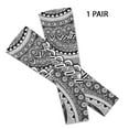 thumbnail image 2 of WIRESTER 1 Pair Arm Sleeves Sun UV Protection Cover With Thumb Holes For Women & Men, Suitable For Cycling, Gardening, Driving, Fishing, Golfing, Hiking - Black White Aztec Pattern, 2 of 6