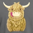 thumbnail image 3 of CafePress - Happy Highland Cow Men's Comfort Colors® T Shirt - Mens Comfort Colors Shirt, 3 of 5