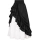 thumbnail image 3 of Falda para mujer con volantes en capas renacentistas maxi faldas largas vintage de cintura alta falda medieval con gradas, 3 of 4