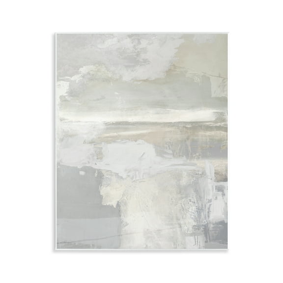 Stupell Industries Cascading Soft Neutrals Abstract Painting Unframed Art Print Wall Art, 11 x 14