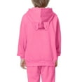 thumbnail image 6 of bbymog Girls' Solid Color Hoodie Fall Long Sleeve Pullover Hoodies with Pocket Casual Tops for Teen Girls Hot Pink B 2 Years, 6 of 8