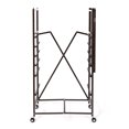 thumbnail image 4 of Origami CC6-Bronze Folding Storage Shelf Rolling Cart with Mesh Drawers, Bronze, 4 of 6