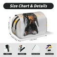 thumbnail image 5 of Sikiie Dachshund Sitting in Bathtub Print Flip Double-layer Pencil Case, All-purpose Stationery Bag for Study and Office, Zipper Design, Unisex, 5 of 7