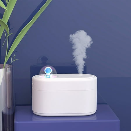 

Humidifiers Deals Clearance! Qiaocaity Portable Small Cool Mist Humidifiers 350ML - USB Desktop Humidifier For Plants Office Car Baby Room With Night Light - Quiet Mini Humidifier