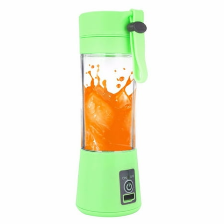 

wendunide kitchen gadgets 380ml USB Electric Fruit Juicer Handheld Smoothie Maker Juice Cup Green