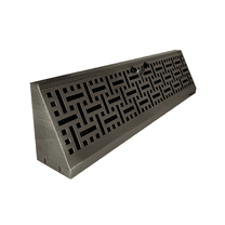 Imperial 18" Antique Brass Metal Decorative Baseboard Register - Heating Vent