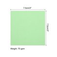 thumbnail image 2 of Uxcell Origami Paper Double Sided Sheet for Art Craft Project Beginner 50 Sheets Light Green 3x3 inch, 2 of 6