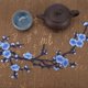 thumbnail image 2 of Flor de ciruelo flor apliques florales coser ropa parches para coser vestido bordado DIY azul real, 2 of 2
