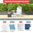 thumbnail image 6 of Gymax Patio HIPS Outdoor Weather Resistant Slatted Chair Adirondack Chair w/ Cup Holder White, 6 of 8
