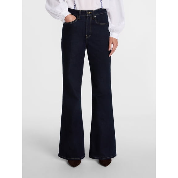 Scenario Women's High Rise Flare Denim Jeans, Sizes 0-20