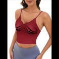 thumbnail image 2 of Camisola Corta Sin Mangas con Estampado de Calavera de Halloween para Mujer Rojo XL, 2 of 8