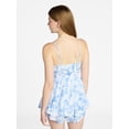 thumbnail image 4 of No Boundaries Romper with Ruffle Skirt, Women's & Women's Plus Sizes XXS-4X, 4 of 5