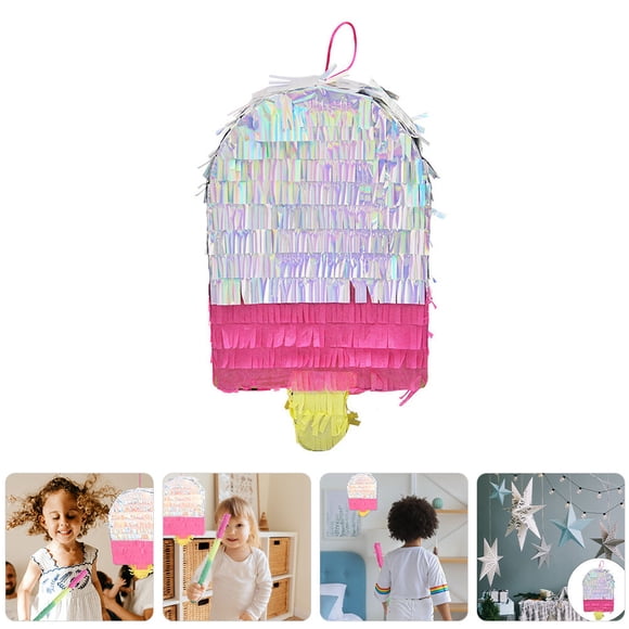 LOLIPPYY 1Set Ice Cream Pinata for Summer Celebration and Beach Theme Party