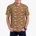 thumbnail image 1 of Fotbe Armadillo Floral 1 Camiseta Polo de Golf para Hombre con Estampado – Camisa Deportiva Transpirable con Cuello Abotonado-X-Large, 1 of 6
