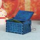 thumbnail image 4 of Caja De Música Con Manivela Decoración Caja de música de madera retro Feliz Navidad Caja de almacenamiento Ornamento Regalo (Azul), 4 of 8