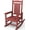 Red, variant on KINGYES HDPE Rocking Chairs Outdoor, Patio Rocking Chairs Smooth Porch Rocker for Deck Lawn Yard, Red