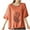 Orange, variant on Bovxnpu Summer Half Sleeve T Shirts Pullover Top 1/2 Sleeve Crew Neck Casual Top Comfortable Summer Tops (Women's or Women's Plus)