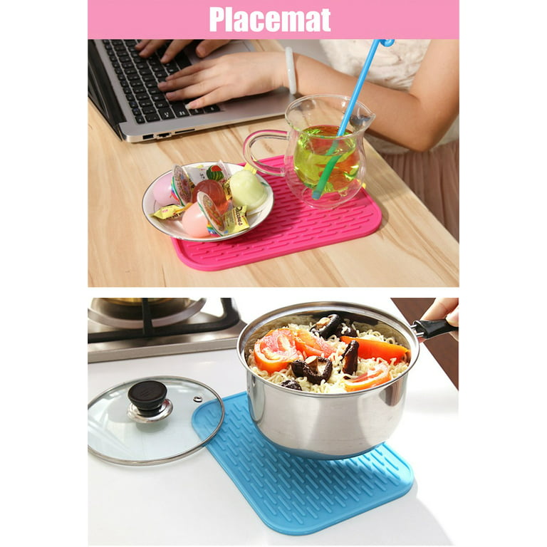 4 Pack Silicone Trivets For Hot Pots And Pans, Pot Holders Hot Pads,  Non-slip & Heat Resistant Silicone Mats For Kitchen Counter, Soft Durable  Drying