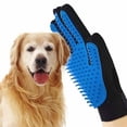 thumbnail image 4 of Upgrade Efficient Pet Hair Remover Gloves - Gentle Shedding Brushes for Dogs, Cats Short Hair - 1 Pair (Blue )Brushes and nail clippers, 4 of 5