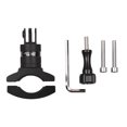 thumbnail image 2 of Riwcyla Handlebar Adapter Mount Motorcycle Mount Bracket Rack Mount Holder Rotatable Aluminum Alloy Compatible with SJCAM AKASO DJI GoPro Hero 11/10/9/8/7 One/X2/X3 and Other Action Cameras, 2 of 6