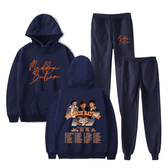 Maddox Batson merch 2026 Live Worldwide Tour hoodies suits pocket drawstring hoodies sweatshirt men/women Strap sports pants