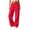 Red, variant on XFeng Women Wide Leg Sweatpants High Waist Drawstring Casual Pants