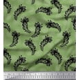 thumbnail image 1 of Soimoi Cotton Duck Fabric Floral & Peacock Feather Print Fabric by the Yard 42 Inch Wide, 1 of 1