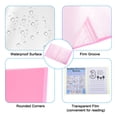 thumbnail image 4 of Unique Bargains 9x12' Binders with Plastic Sleeve, 5Pcs PP 30 Pockets Waterproof File Portfolio Folder Protector, Pink, 4 of 5