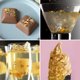 thumbnail image 4 of 24 K Copos de oro Comestibles Alimentos Decoración Papel de aluminio Cocina Mousse Cake Hornear Past Meterk Copos de oro, 4 of 7