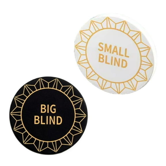 Metal Poker Dealer Button Poker Small Blind Button Game Chip Game Part Set