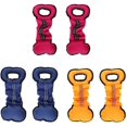 thumbnail image 3 of 2Pcs Puppy Bone Shape Tug Toys Medium Small Large Dog Teeth Cleaning - Rose Red, 3 of 8