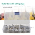 thumbnail image 3 of 204 Pcs Guitar Screw Kit 9 Types Assortment Set with Springs for Electric Guitar Bridge Pickup 3633, 3 of 8