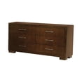 thumbnail image 5 of Pemberly Row 4-Piece Wood Queen Platform Bedroom Set in Cappuccino, 5 of 6