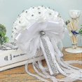 thumbnail image 2 of Artificial Wedding Bouquets Hand Made Rose Flower Rhinestone Bridesmaid Bridal Wedding Bouquet De Mariage Wedding Accessories, 2 of 5