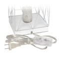 thumbnail image 2 of Simple Designs Lampe de Table Carrée Géométrique Blanche, 2 of 4