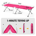 thumbnail image 3 of imerelez Camping Cot, Heavy-Duty Oversized Folding Cot for Adults, Comfortable Elevated Sleeping Bed, Easy Setup, 3 of 7