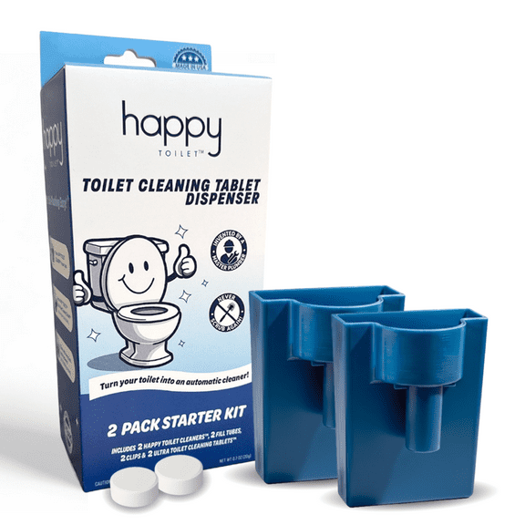 Happy Toilet Cleaner, 2 Count, 2 Pack