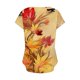 thumbnail image 5 of Fiudx Ofertas Flash Del Día Solo En Línea Top Informal de Primavera y Verano de Manga Corta con Cuello En V para Mujer, 5 of 5