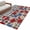 Black Dark Red, variant on Red Blue Poppy Floral Entryway Rug 2'x3' Non Slip Front Door Mats, Farmhouse Spring Flowers Entrance Rugs Indoor Outdoor Carpet, Washable Floor Mats Small Area Rug for Bedroom Kitchen