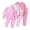 Gsleepwear4-Pink, variant on UAYOTSE Toddler Girl 3‑Piece Soft Loungewear Outfit Floral Heart Polka Dot Printed Long Sleeve Shirts and Stretch Jogger Pants for Home Daily Size 1-2 Years