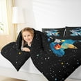 thumbnail image 4 of jejeloiu Letter A Monogrammed Bedding Comforter Set,Cartoon Astronaut Twin Comforter Sets,Galaxy Planet Bedding Set For Boys,Microfiber Room Decorative Reversible,2-Piece, 4 of 8