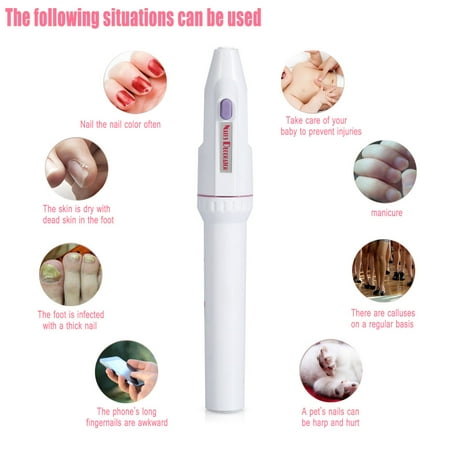 Yosoo Electric File Drill Nail Art Polisher Grinder Manicure Pedicure Machine With 5Pcs Bits, Electric Nail Polisher, Nail File Machine