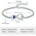 thumbnail image 2 of Infinity Cremation Jewelry Urn Bracelet for Ashes for Women Urn Bracelets for Human / Pet Ashes Bangle - Memorial Jewelry Gifts for A Loss of Loved Ones, 2 of 7