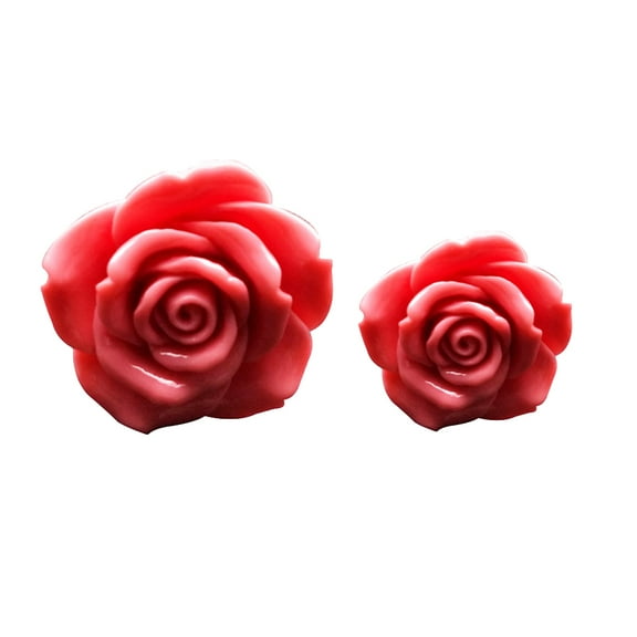 LULULION 1Pair Solid Perfume Car Clip Rose Shape Aromatherapy Air Freshener with Back Clip Design