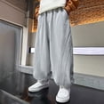 thumbnail image 6 of NOEGOEU Boys Sweatpants Elastic Waist Joggers Cotton Pull on Pants for Kids with Pockets 5-16Y (Grey,5-6 Years), 6 of 8