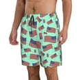 thumbnail image 2 of Logiee Usa Flag Print Mens Swim Trunks Quick Dry Board Shorts,Breathable Hawaii Beach Shorts Swimwear Bathing Suits-XX-Large, 2 of 6