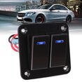 thumbnail image 4 of Pre Wired Toggle Switch, Marine Rocker Switch Panel Aluminum Alloy  For RV For Car For UTV, 4 of 8