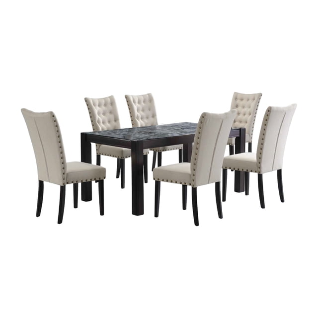 Comedor de 6 Sillas Bossa Priscillia Elegante de Madera