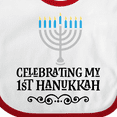 thumbnail image 4 of Inktastic My 1st Hanukkah Celebration Boys or Girls Baby Bib, 4 of 4