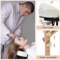 thumbnail image 4 of BestMessage  73” Long 2 Foldabe & Portable Massage Table Carry Case Heigh Adjustable Salon Bed Face Cradle Bed,Cream White, 4 of 7
